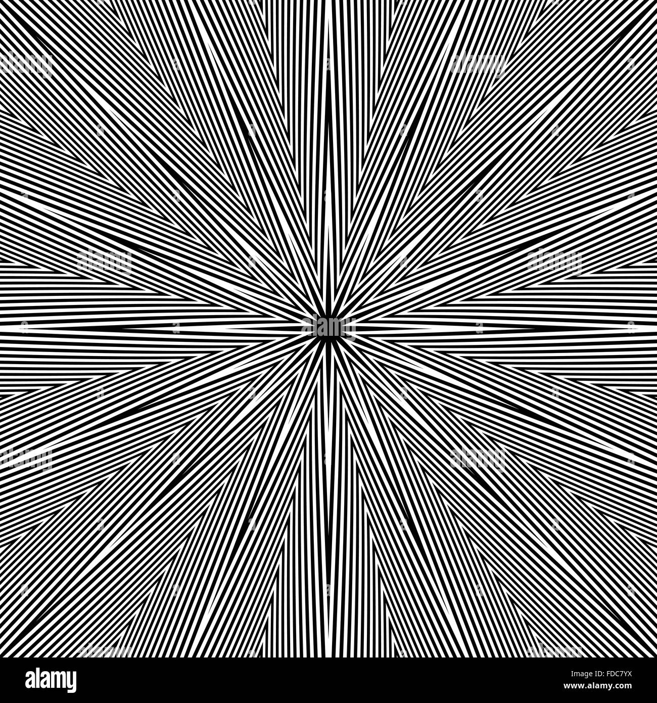 Basic Radiating Pattern Monochrome background abstract bursting Stock Vector Images - Alamy