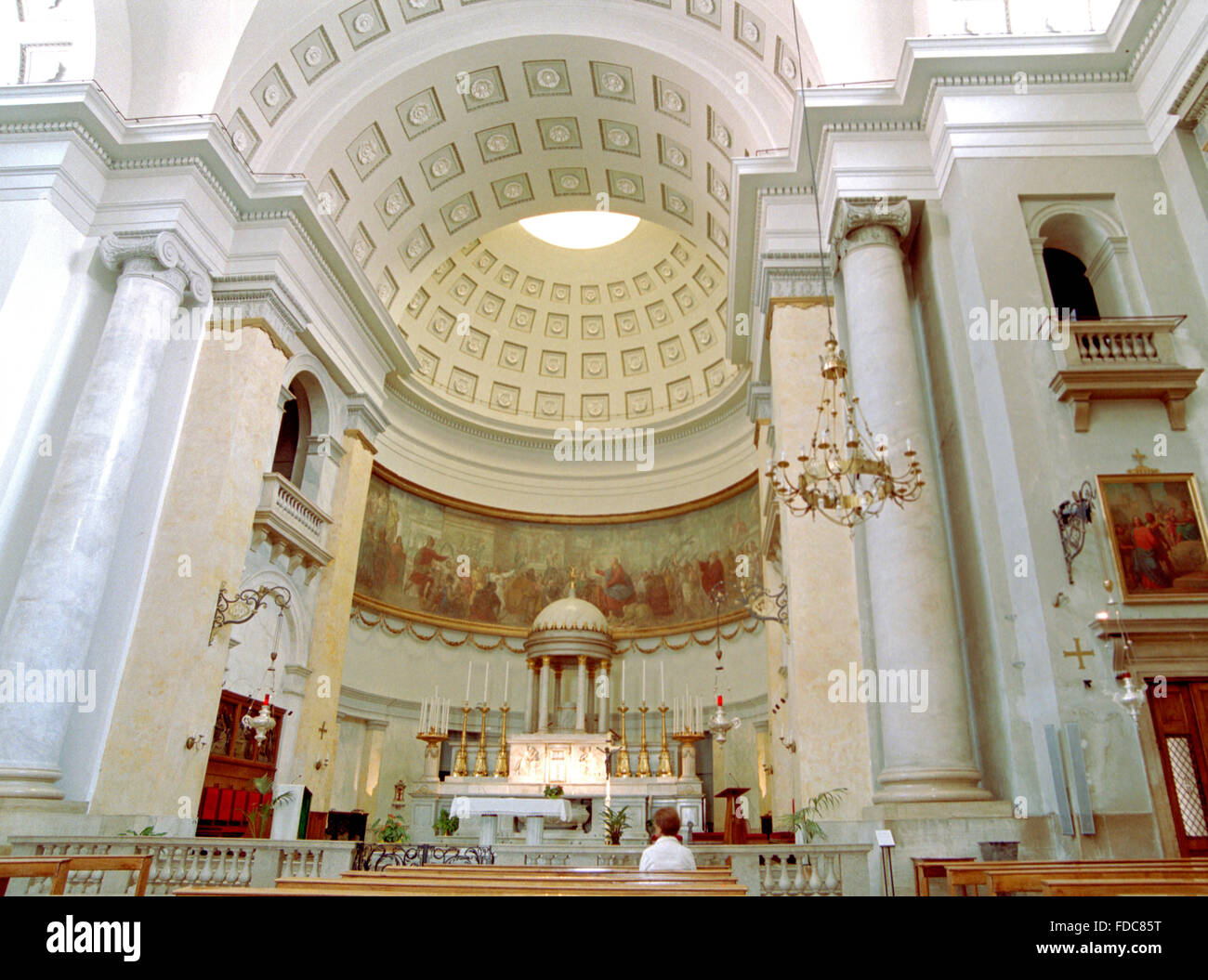 Italy, Friuli Venezia Giulia, Trieste,  Sant Antonio Nuovo Church, Interior. Stock Photo
