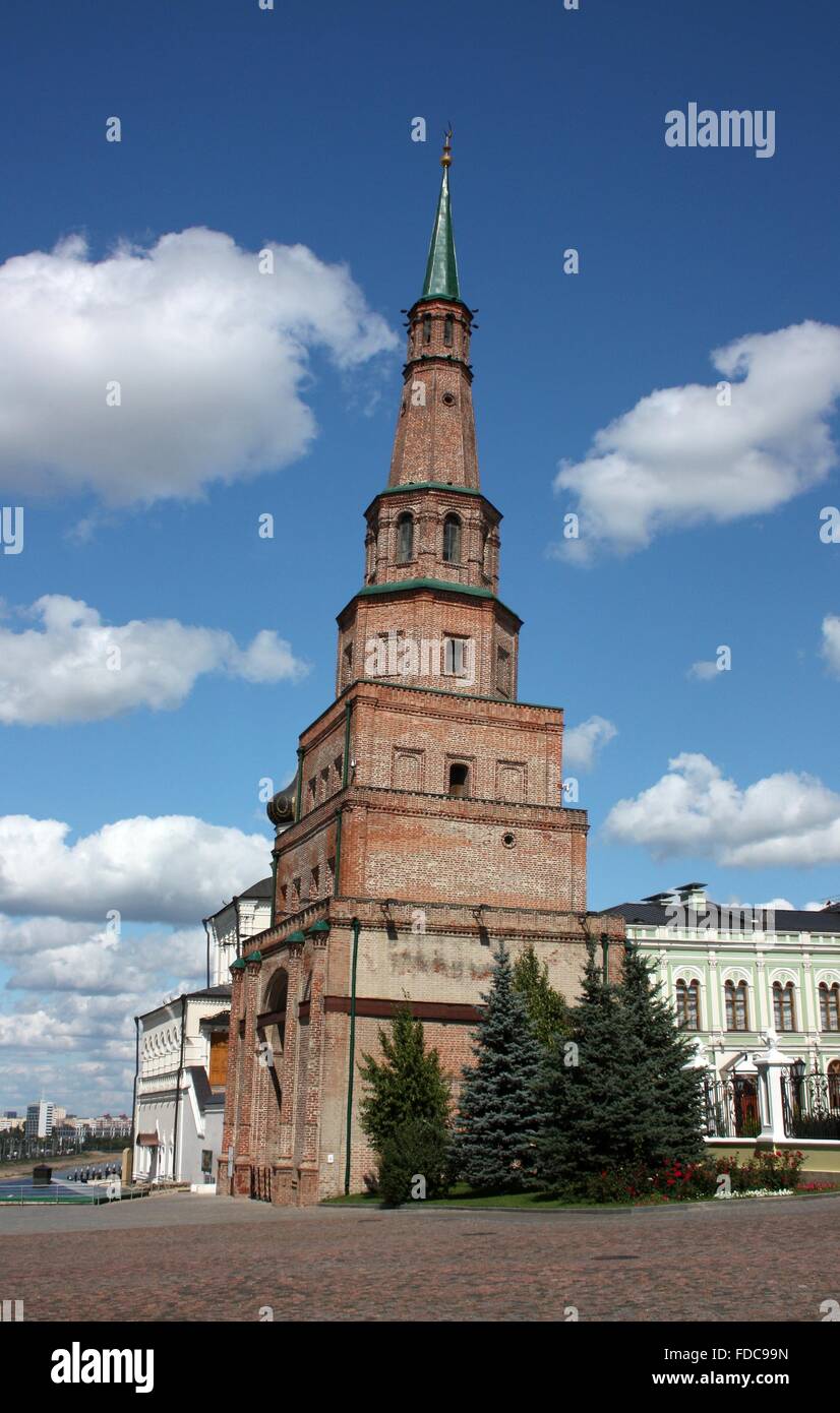 Suyumbike tower in the Kazan Kremlin. Russia, Republic of Tatarstan, Kazan Stock Photo