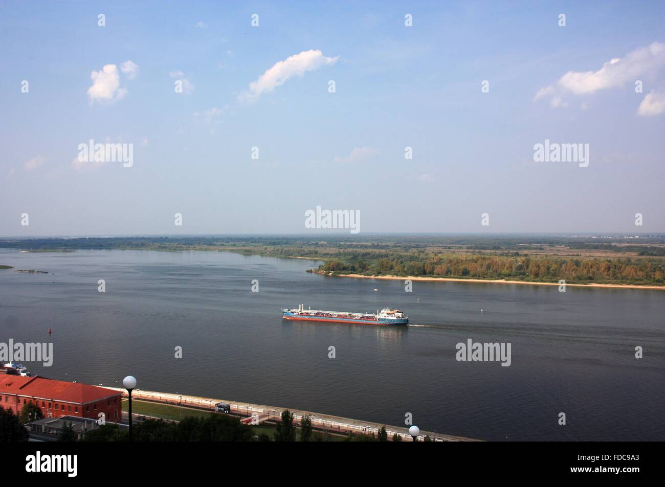 The Volga River in Nizhny Novgorod. Russia Stock Photo