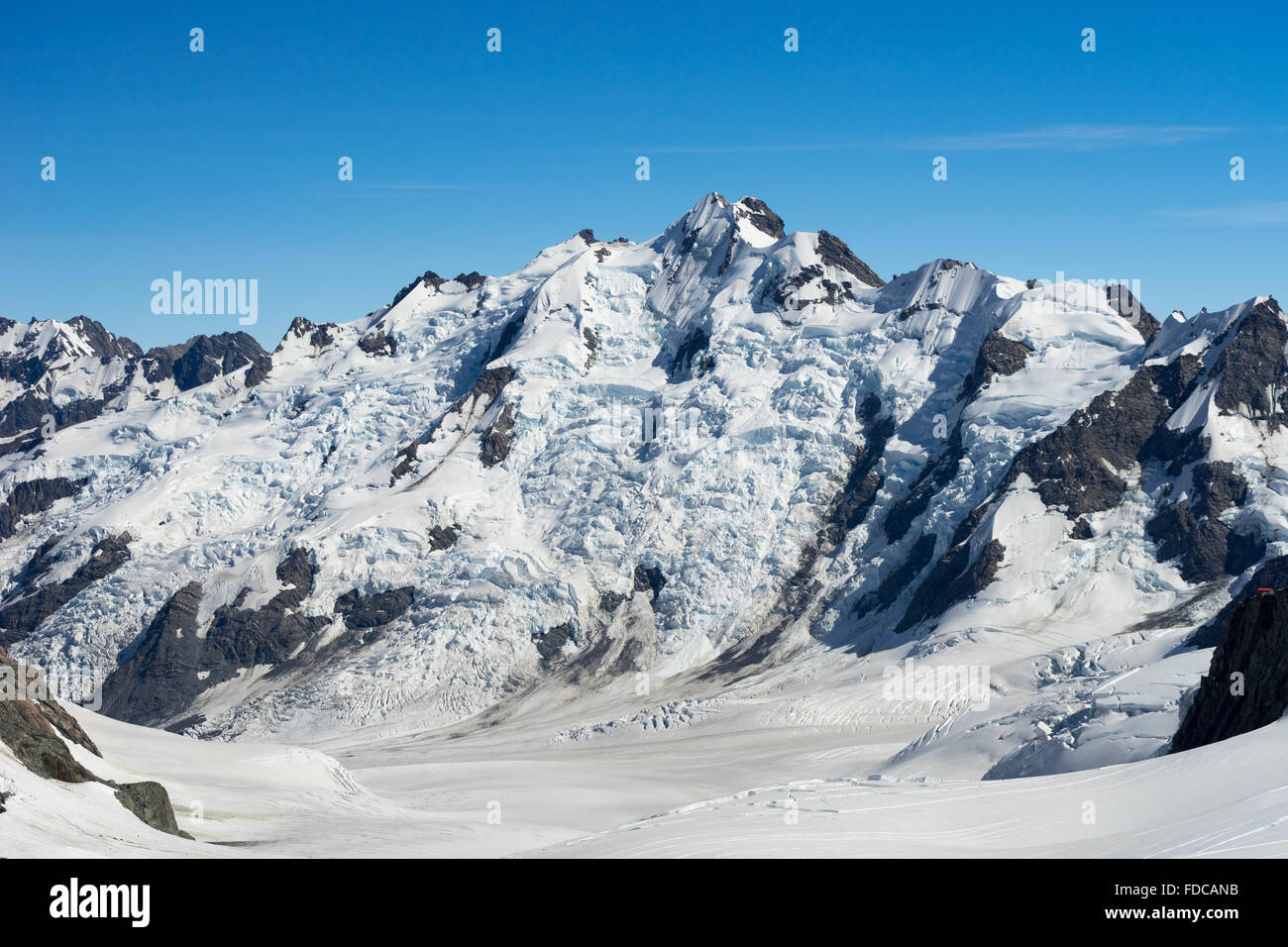 Natural mountain landscape with snow and clear blue sky Stock Photo - Alamy