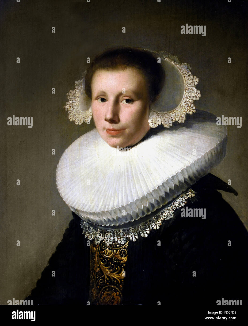 Young Woman 1670 Bartholomeus van der Helst 1613-1670 Dutch Stock Photo ...