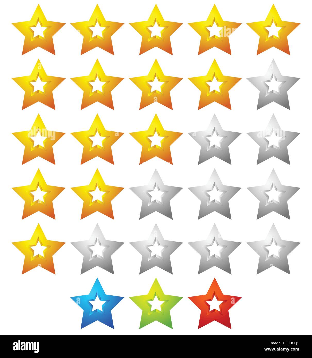 star rating template with