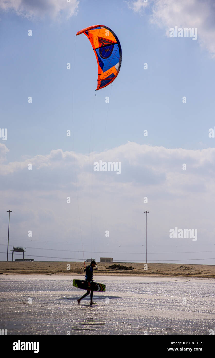 Kite Surfer Beach, Abu Dhabi Stock Photo Alamy