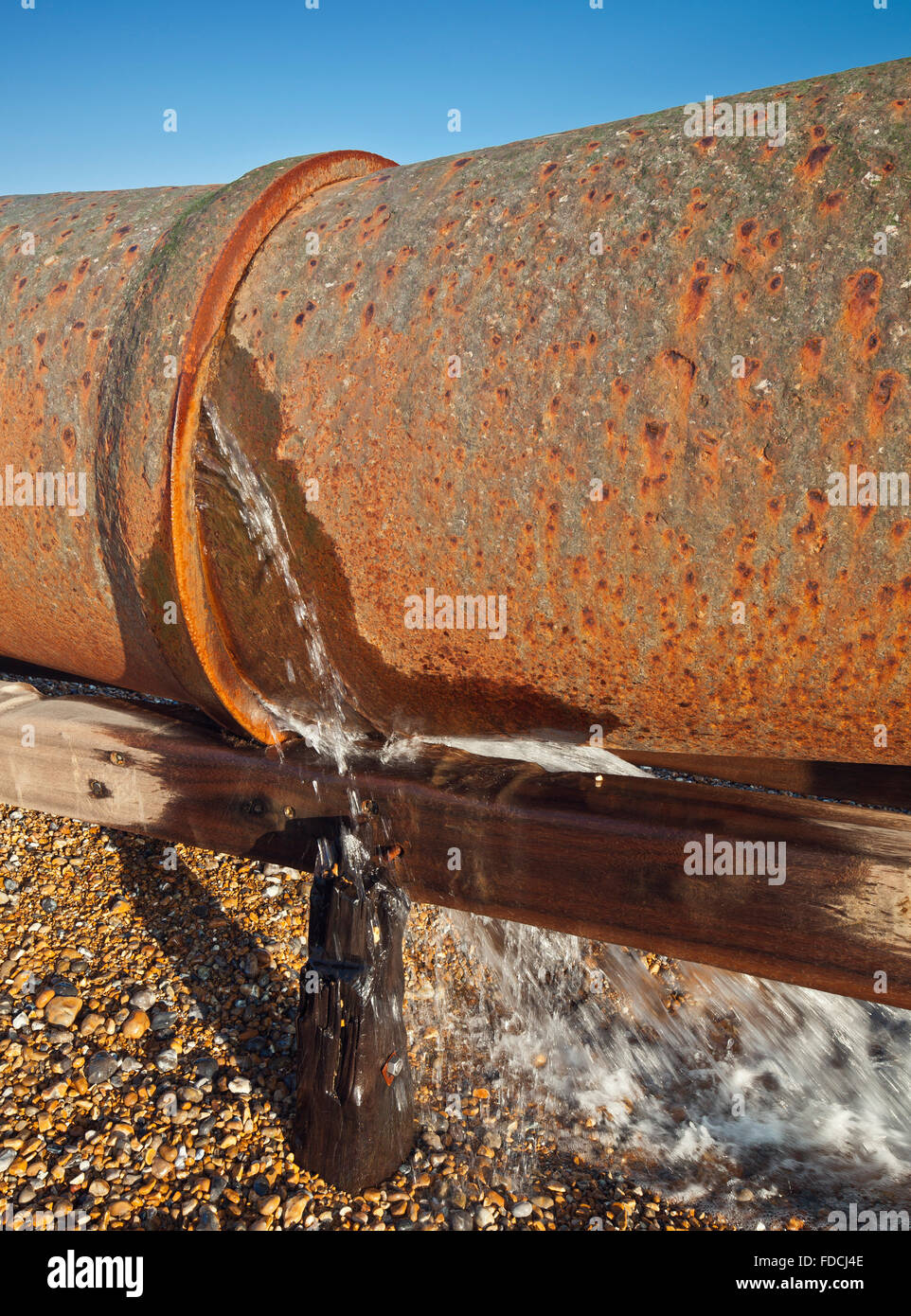 Leaking pipe. Stock Photo