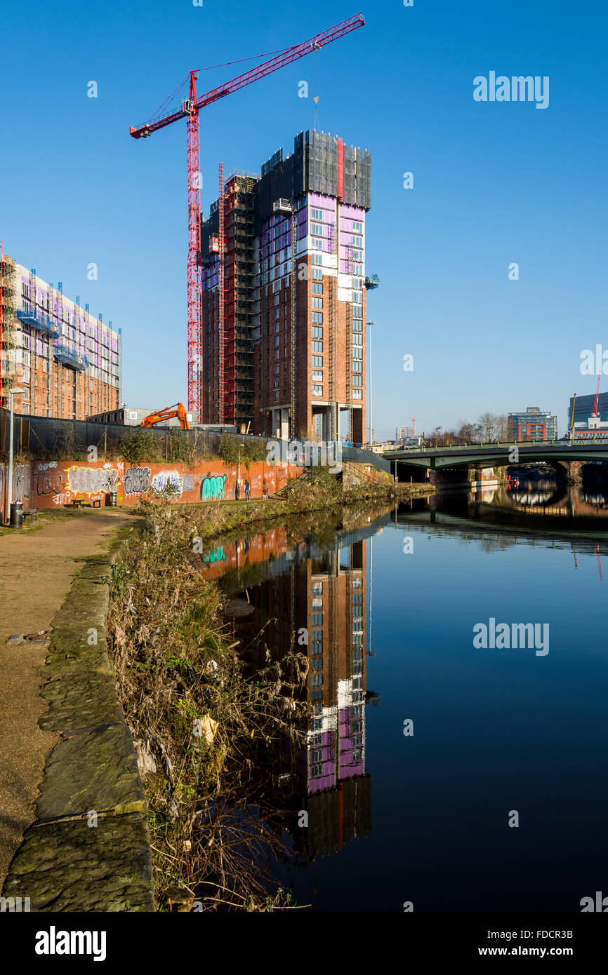 Wilburn Street Basin apartment blocks under construction, from the