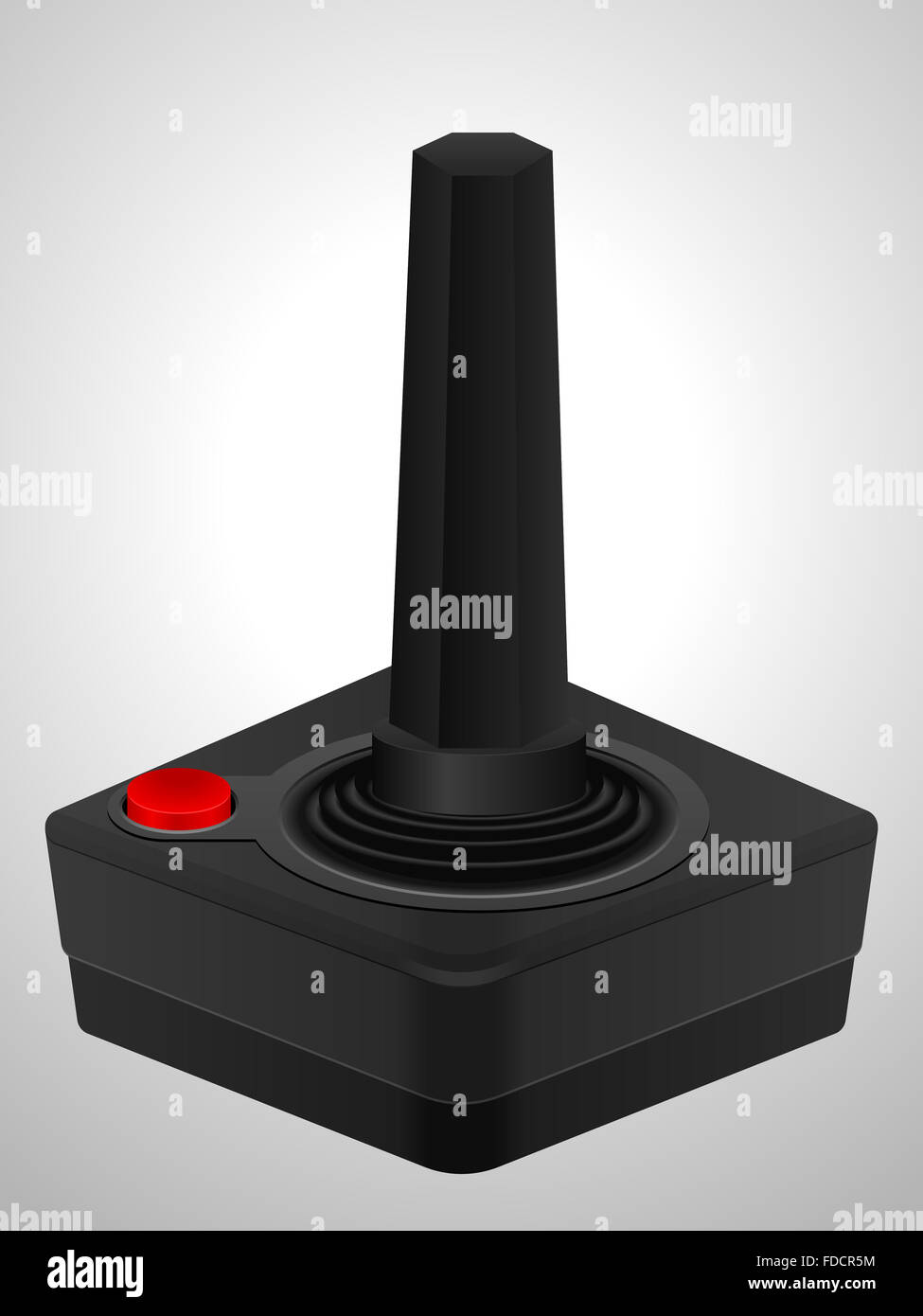 Retro joystick on a white background Stock Photo - Alamy