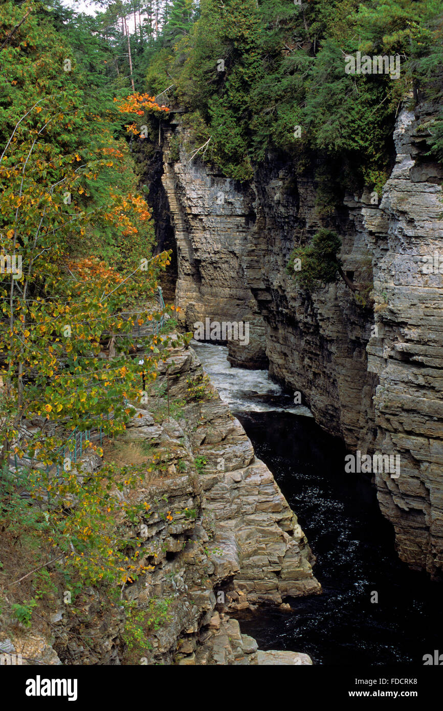 Ausable Chasm, Ausable River, Adirondack State Park, New York State, USA Stock Photo