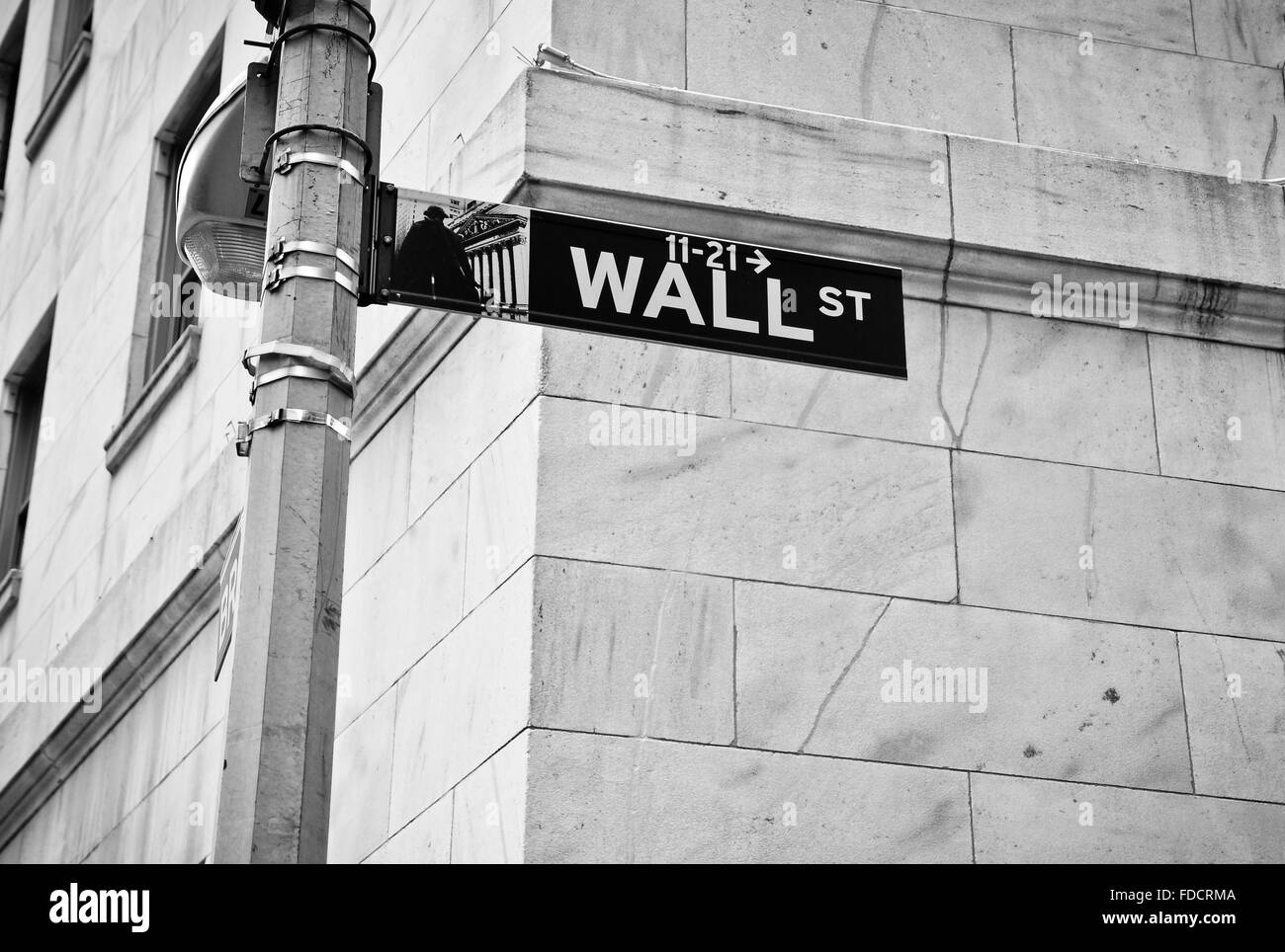American stock exchange building new Black and White Stock Photos