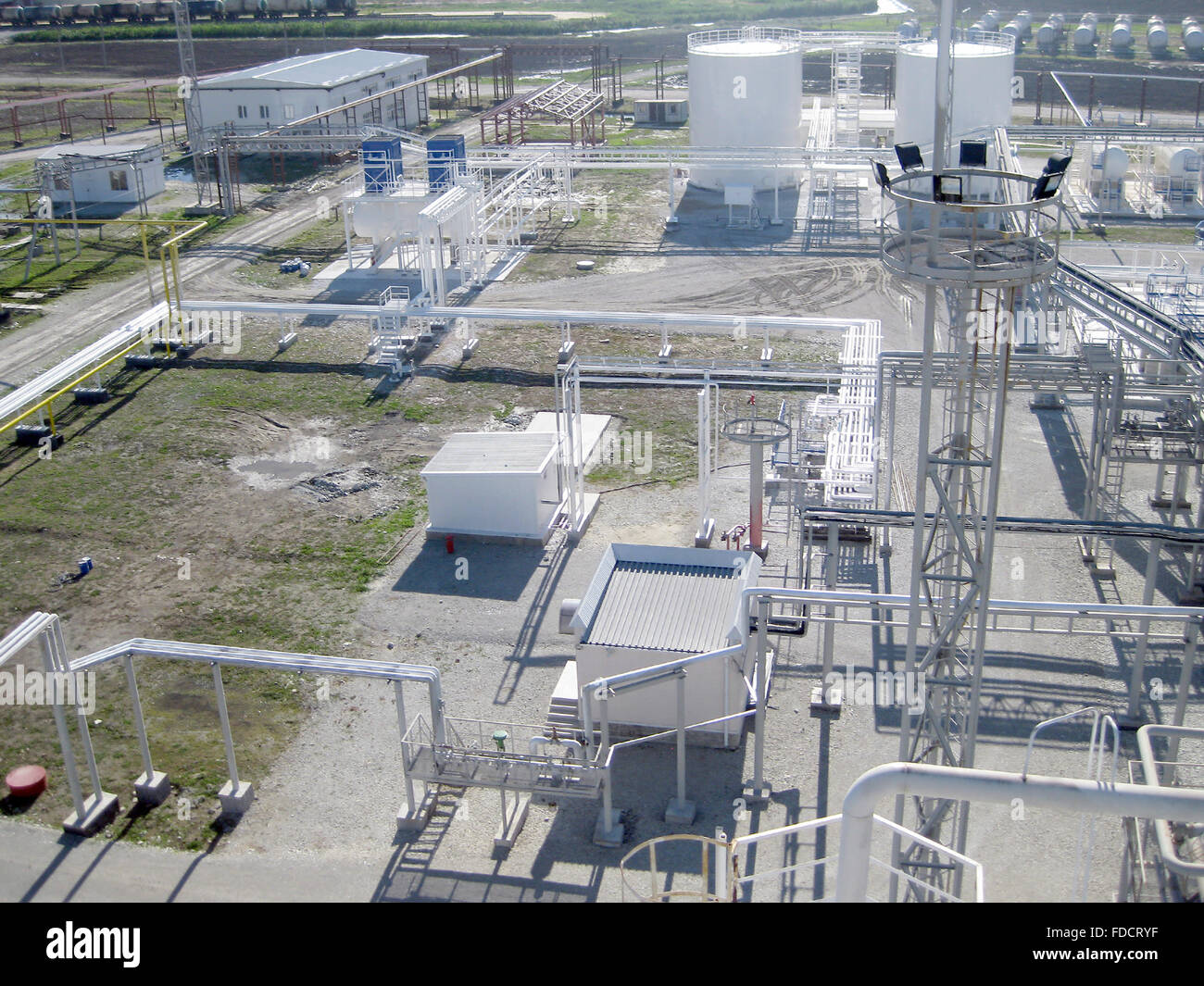 Auxiliary equipment at the refinery Stock Photo Alamy