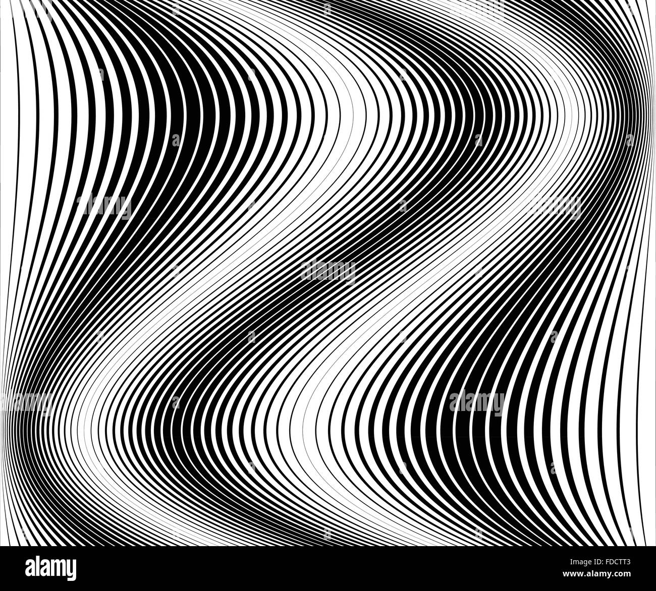 Abstract monochrome vector with distortion, deformation effect Stock ...