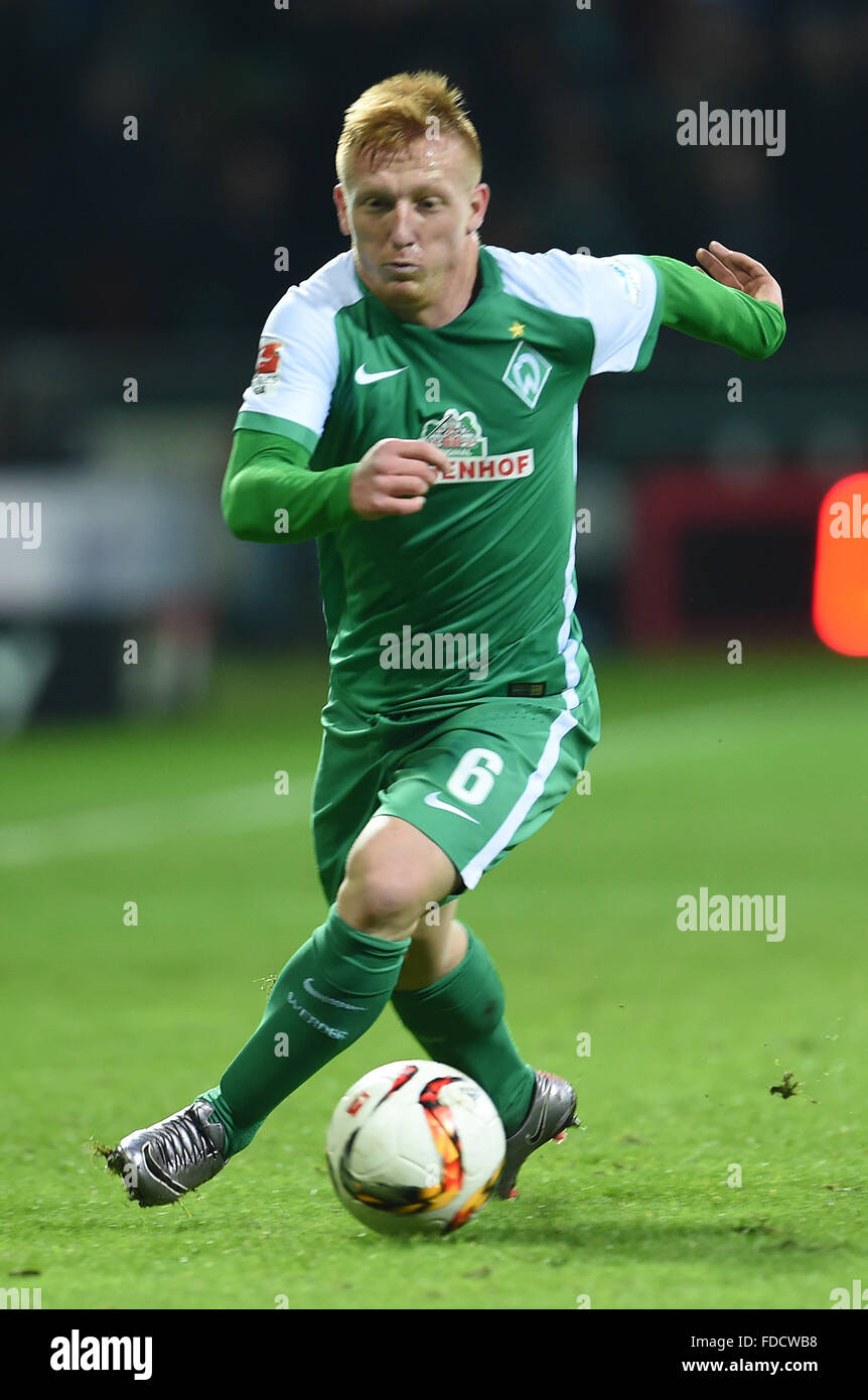 Bremen Germany 30th Jan 2016 Werder S Laszlo Kleinheisler In Action During The German Bundesliga Football Match Between Werder Bremen And Hertha Bsc At The Weserstadion In Bremen Germany 30 Janaury 2016 Photo