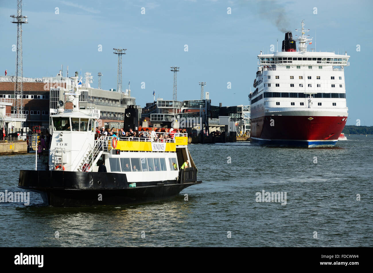 Terminal Ferry - Katajanokan Terminaali Viking Line - Helsinki, Finland Stock Photo