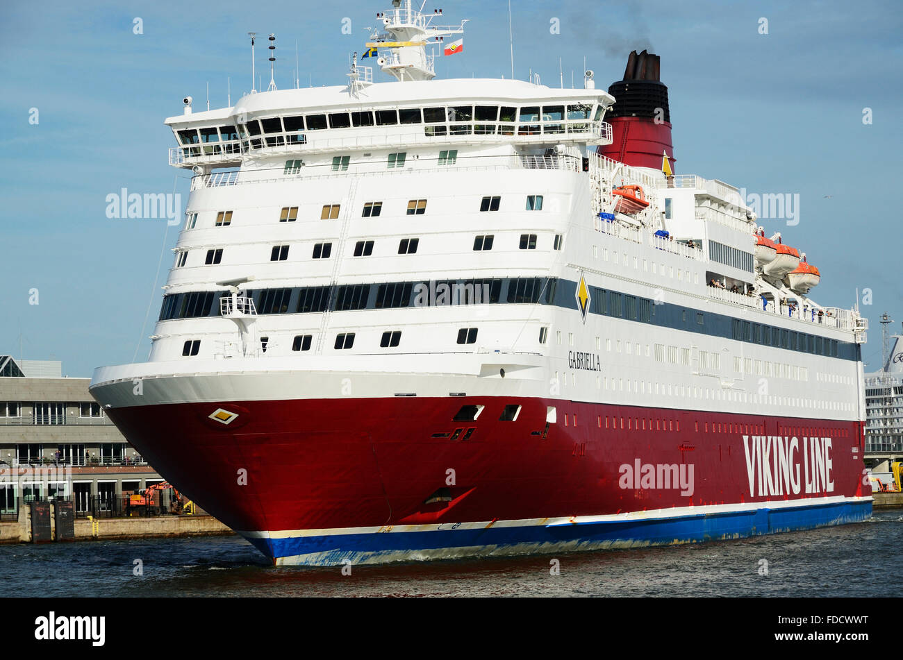 Terminal Ferry - Katajanokan Terminaali Viking Line - Helsinki, Finland Stock Photo