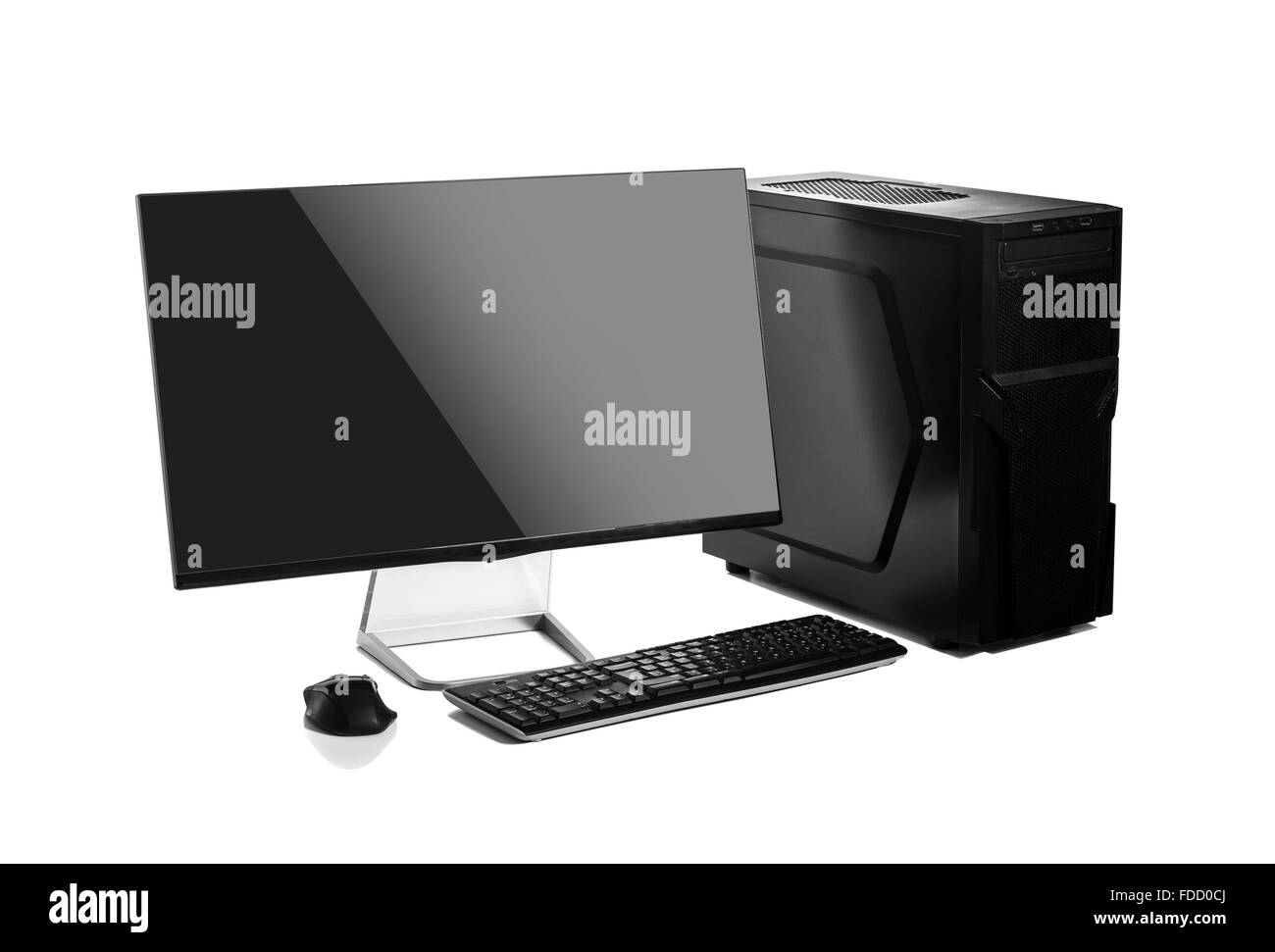 Desktop computer isolated Stock Photo Alamy