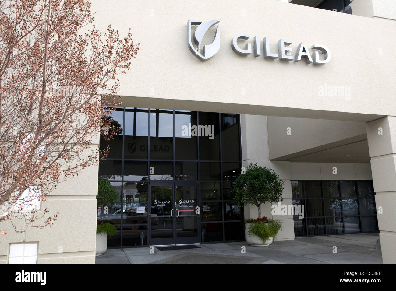 A view of Gilead's corporate headquarters in Foster City, California