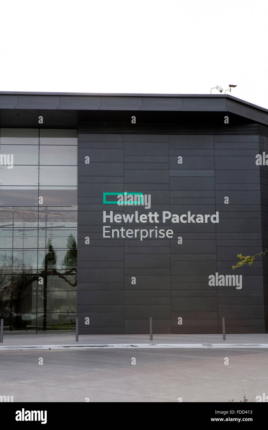A view of Hewlett Packard Enterprise's headquarters in Palo Alto