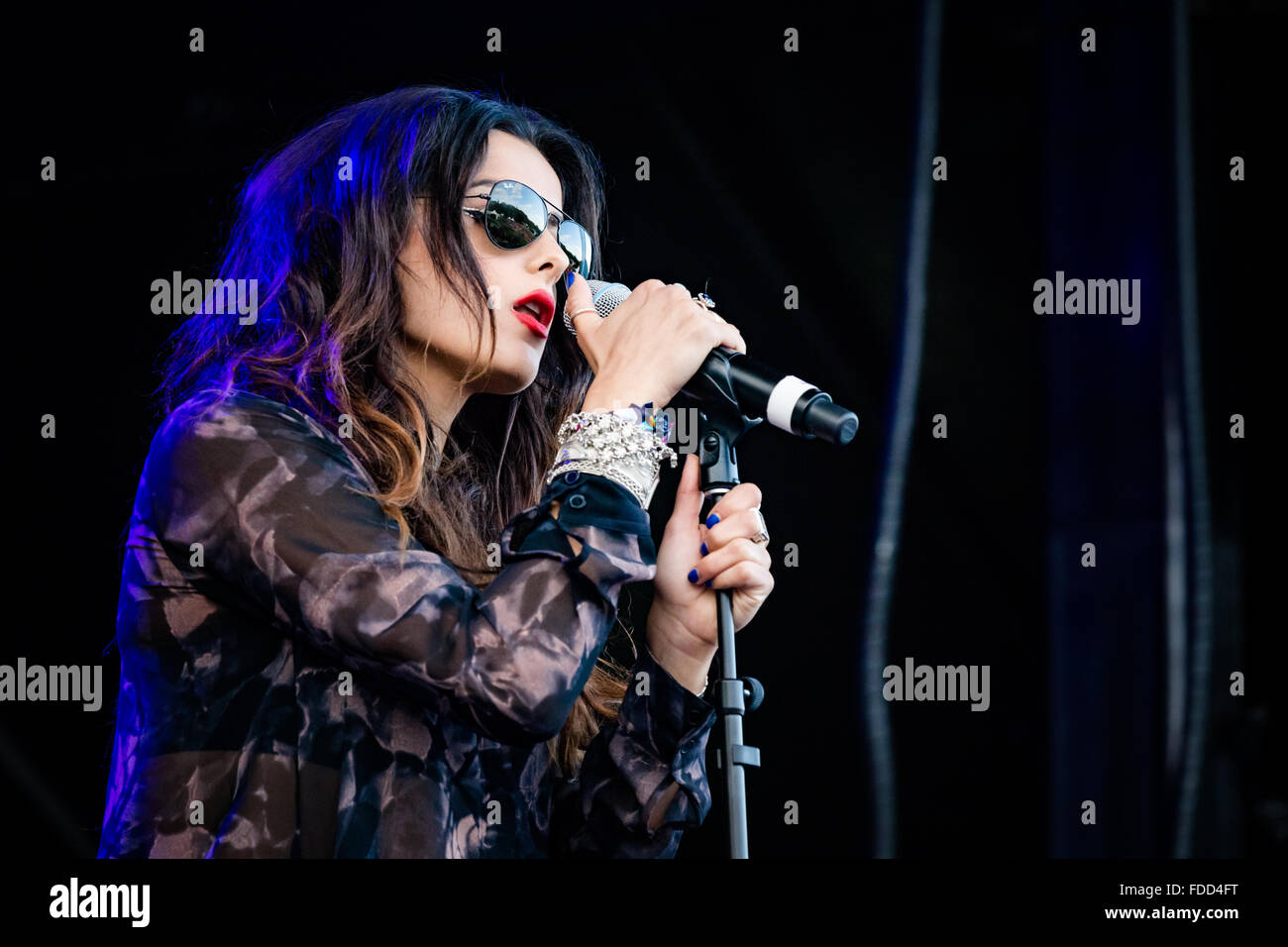 Bleta Bebe Rexha At Squamish Valley Music Festival In Squamish On August 9th 15 Stock Photo Alamy