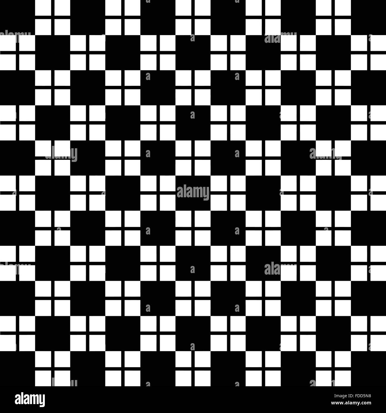Black and white checkered pattern background Stock Vector