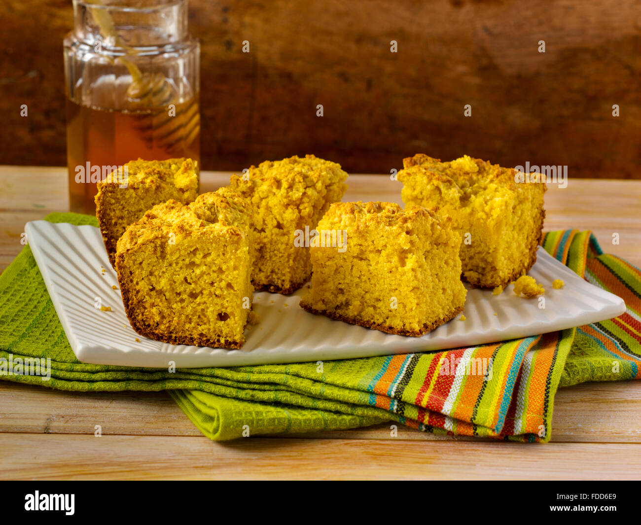 Honey buttermilk cornbread Stock Photo Alamy