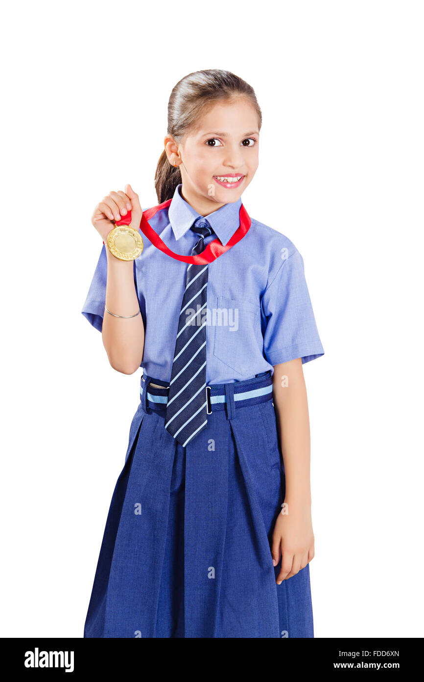 Indian school girl student victory hi-res stock photography and images ...