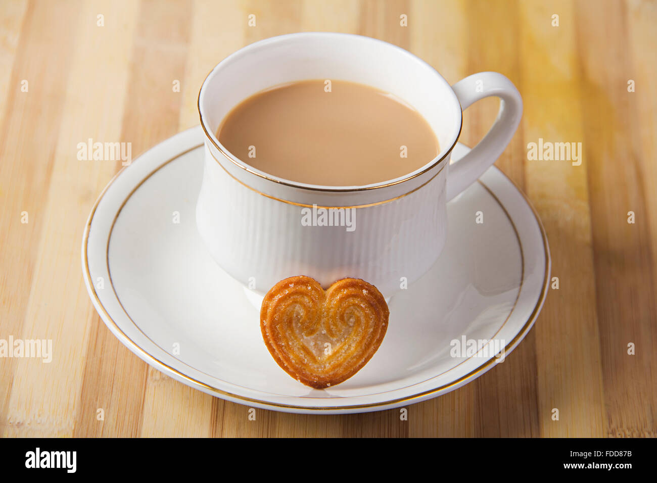Breakfast Tea and Biscuit nobody Stock Photo Alamy