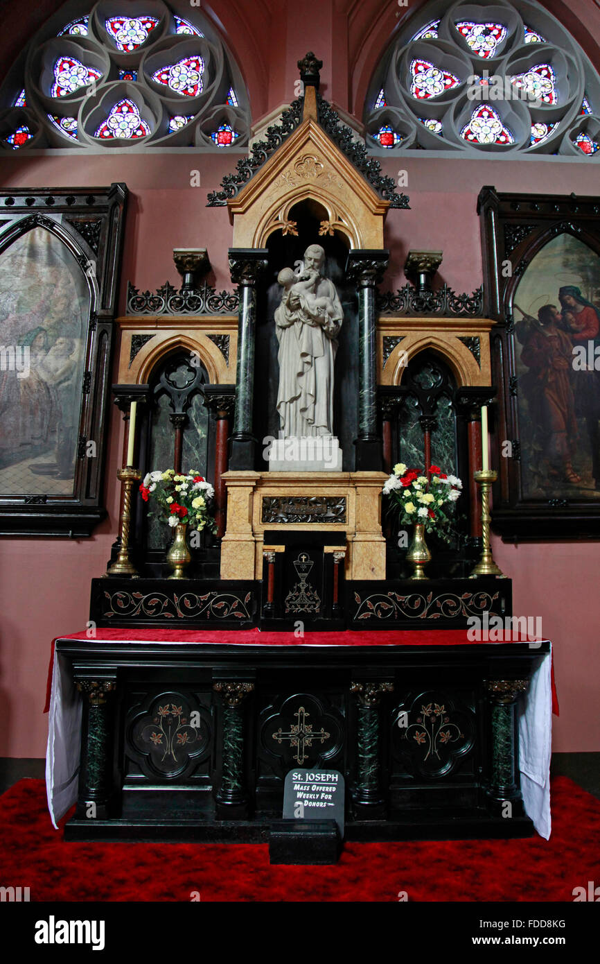 Saint Joseph side altar St. Finbarre's Church of Ireland Cathedral Cork