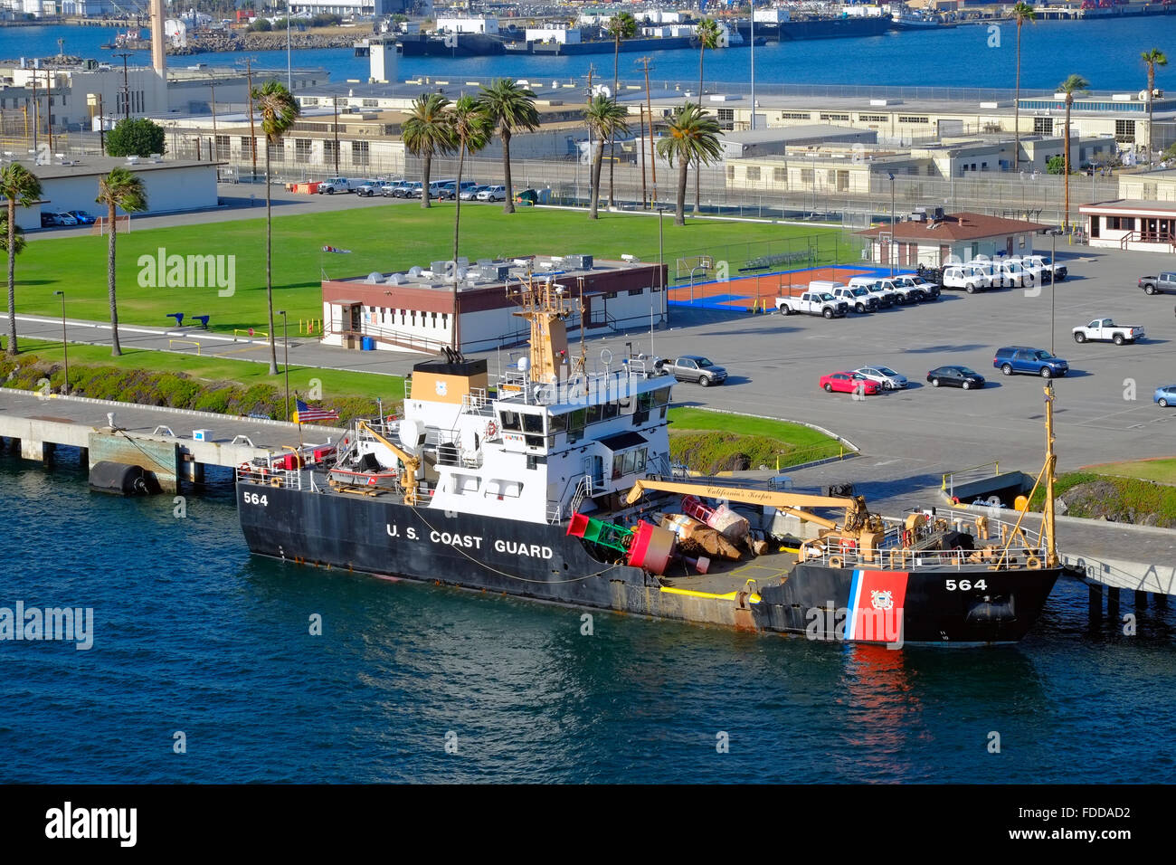 Coast Guard Carrier Port of Los Angeles San Pedro California US Stock ...