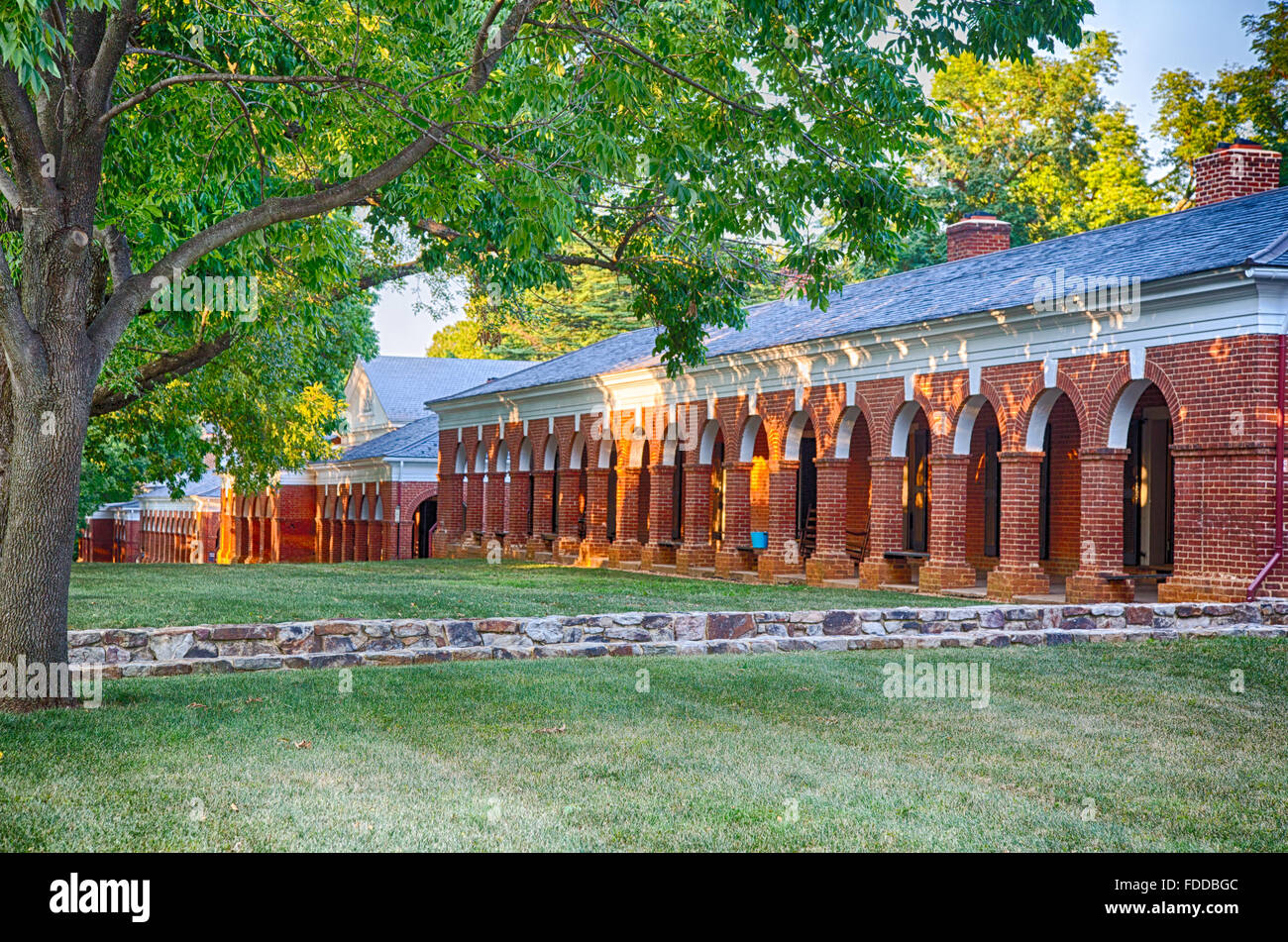 The Student Housing on "The Lawn" on the campus of historic University