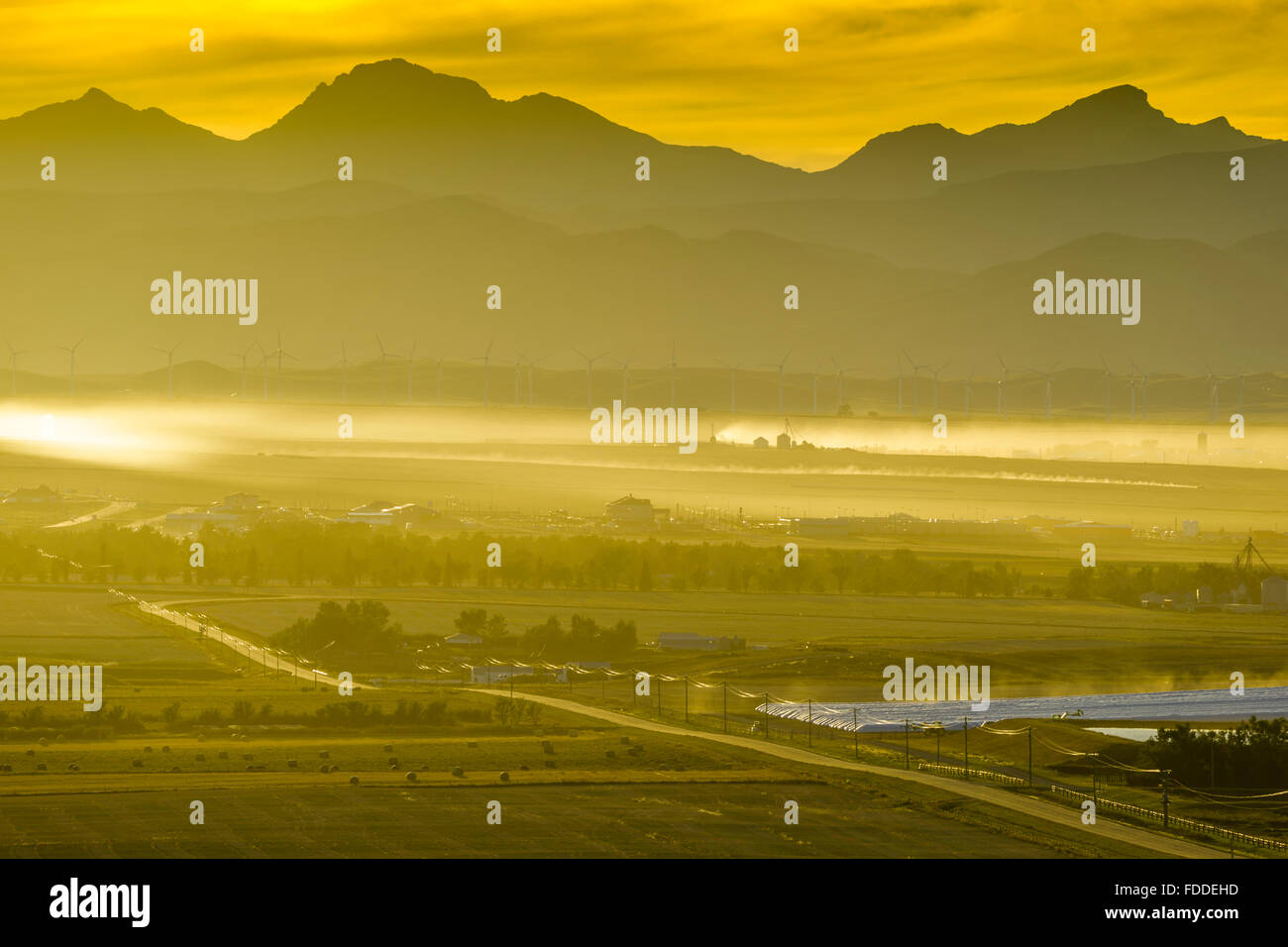 town of Pincher Creek in foot hills of Southern Alberta Stock Photo Alamy