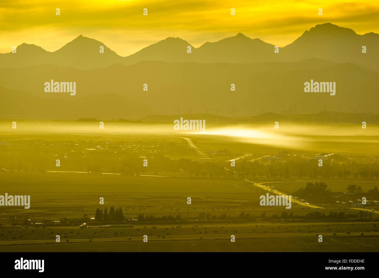 town of Pincher Creek in foot hills of Southern Alberta Stock Photo Alamy