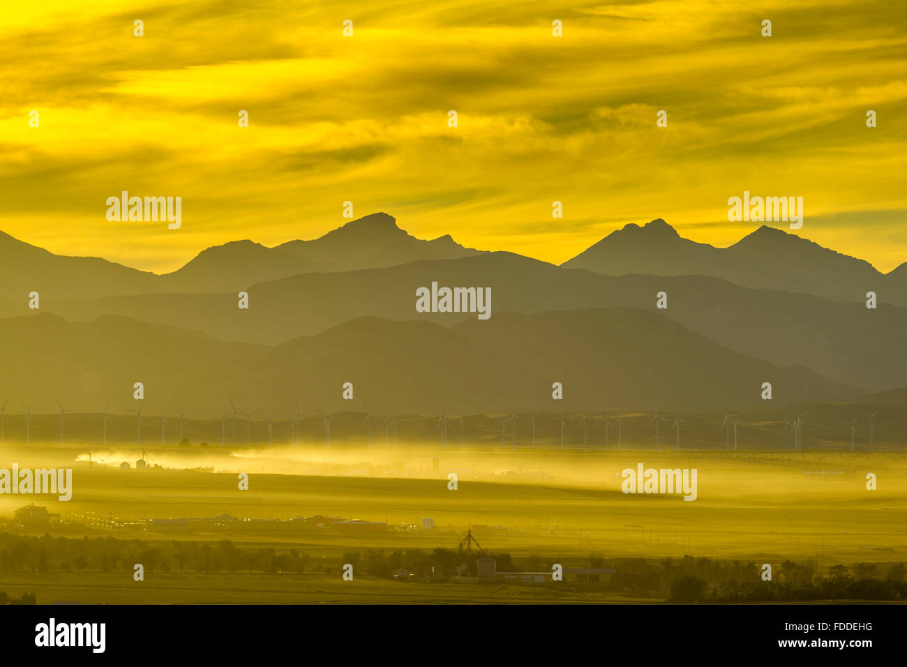 town of Pincher Creek in foot hills of Southern Alberta Stock Photo Alamy