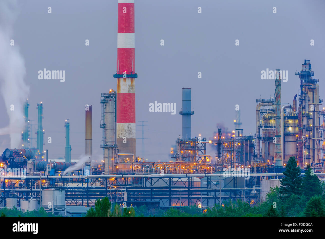 Oil refinery edmonton alberta canada hires stock photography and