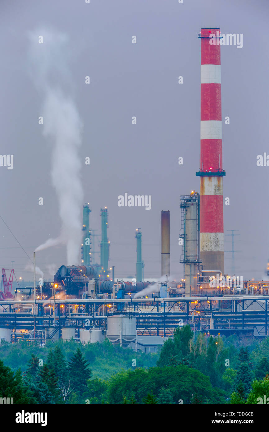 Oil refinery edmonton alberta canada hires stock photography and