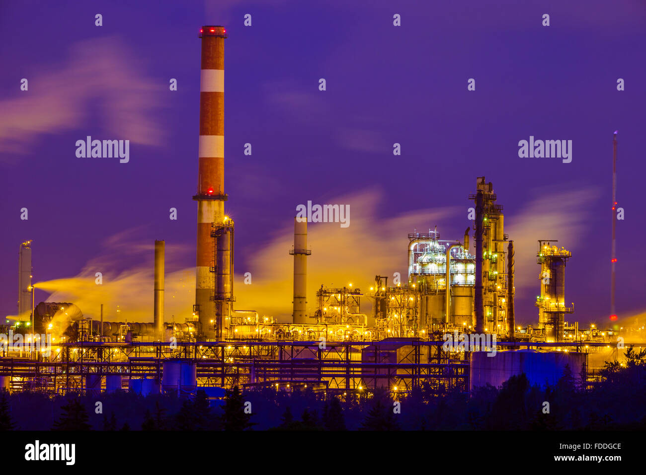 Oil refinery edmonton alberta canada hires stock photography and