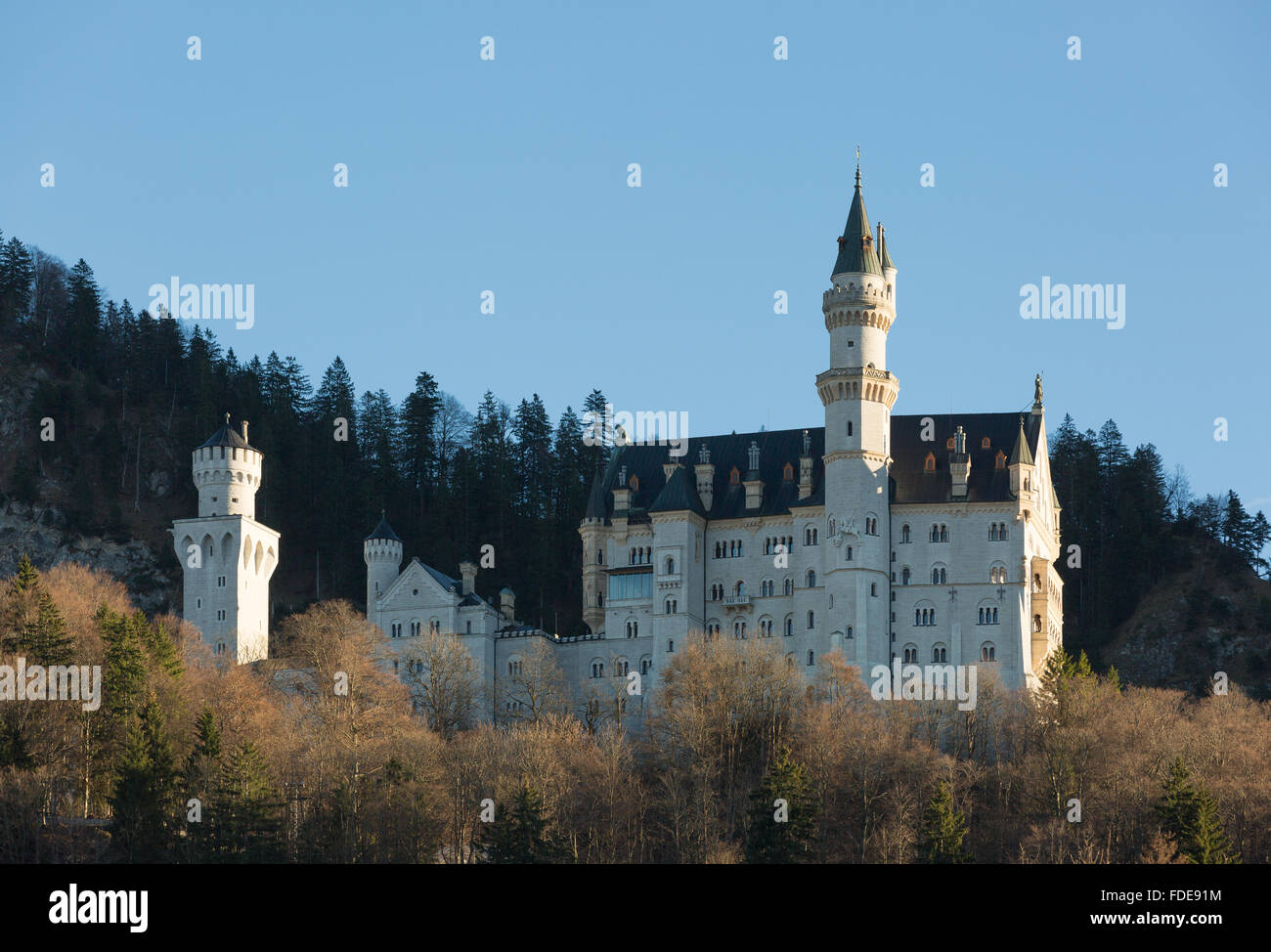 Castle Neuschwanstein near Füssen in Bavaria, Germany Stock Photo
