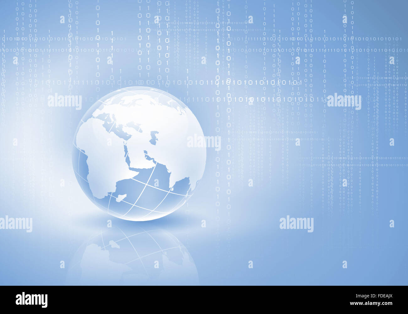 Blue digital image of globe. Background image Stock Photo - Alamy