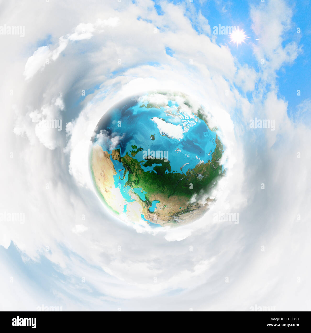 Image Of Earth Planet. Elements Of This Image Are Furnished By NASA ...