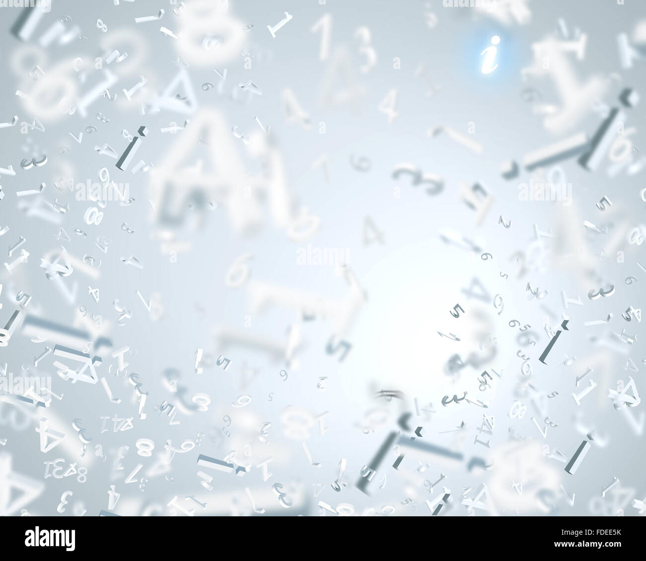 Background abstract image with white big letters Stock Photo