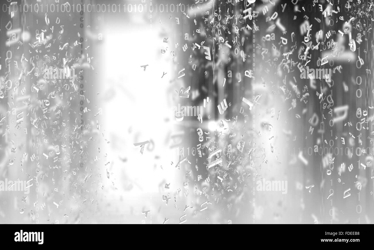 Binary letters Black and White Stock Photos & Images - Alamy