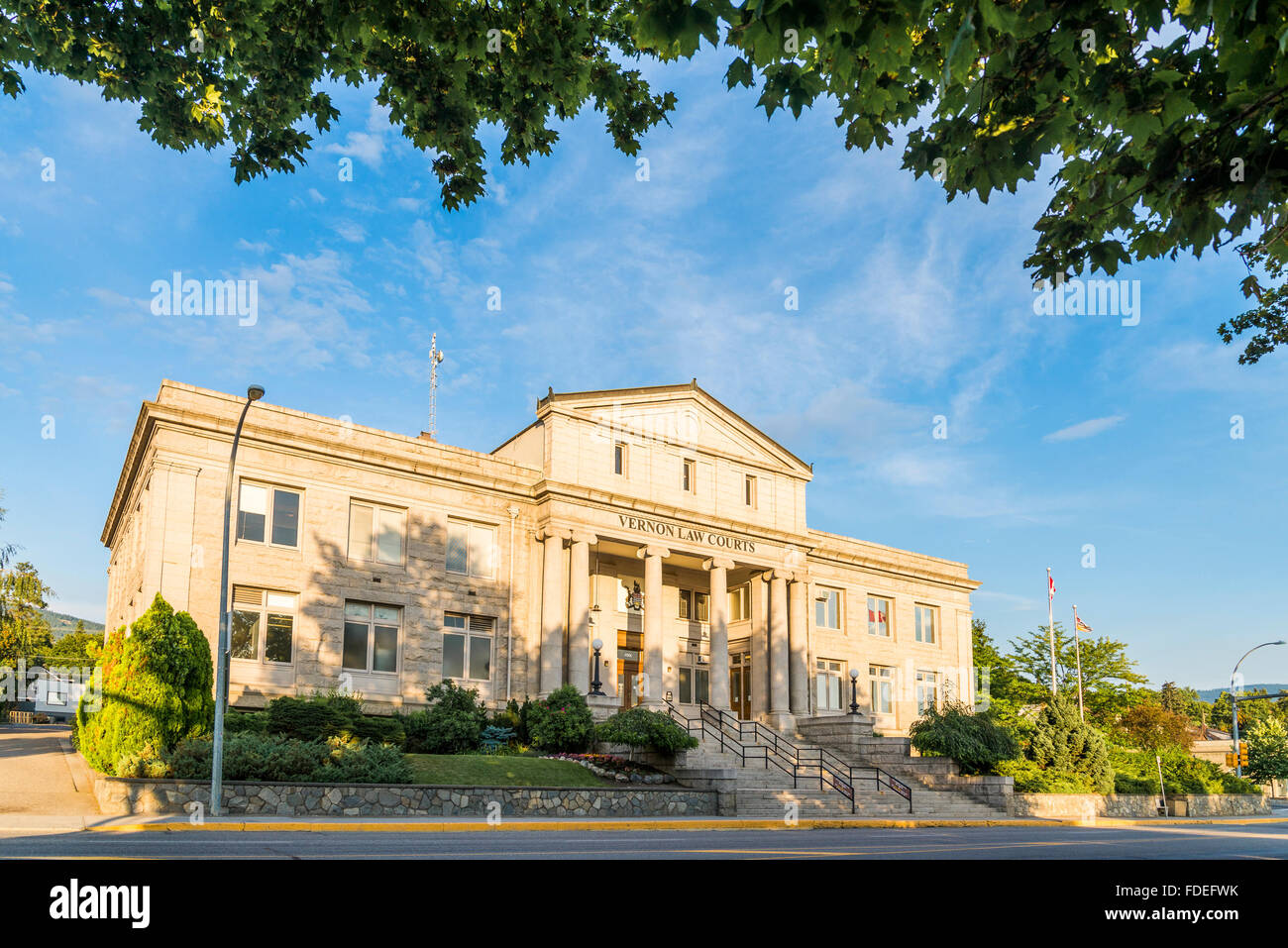 Law Courts,  Vernon, British Columbia, Canada Stock Photo