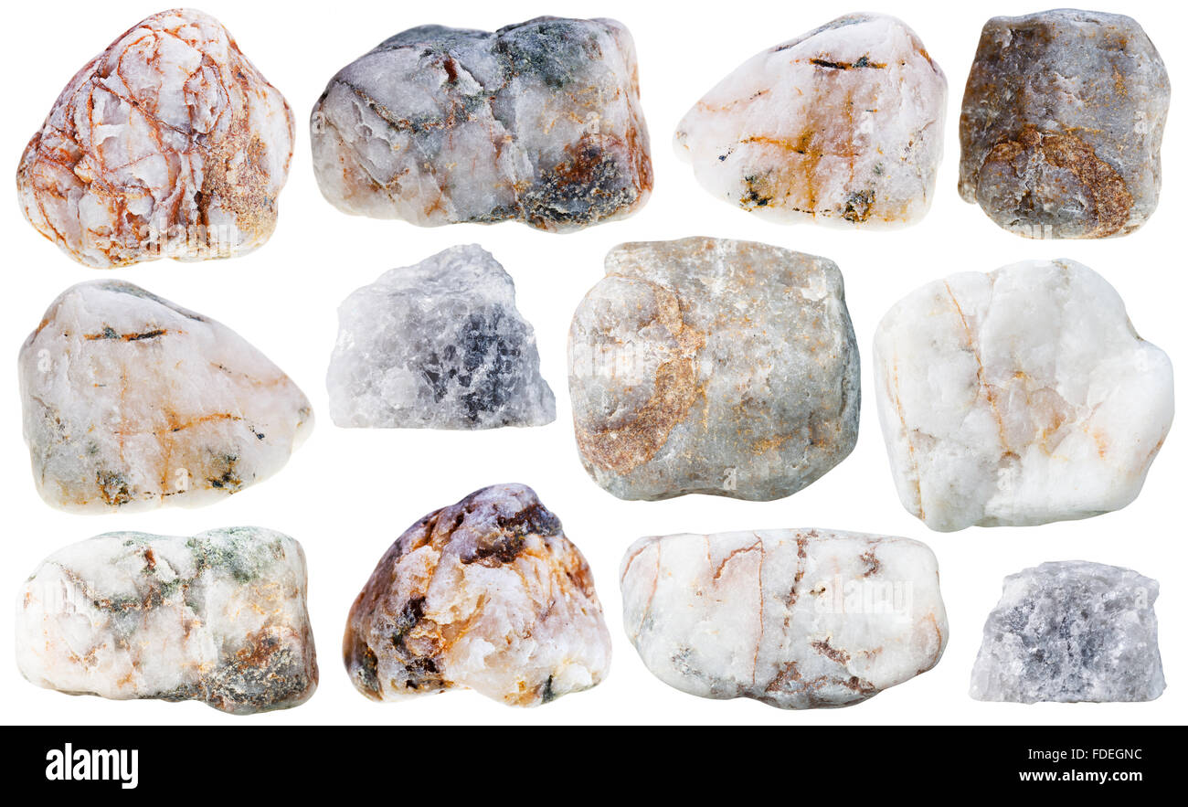 macro shooting of collection natural rock - various marble natural ...