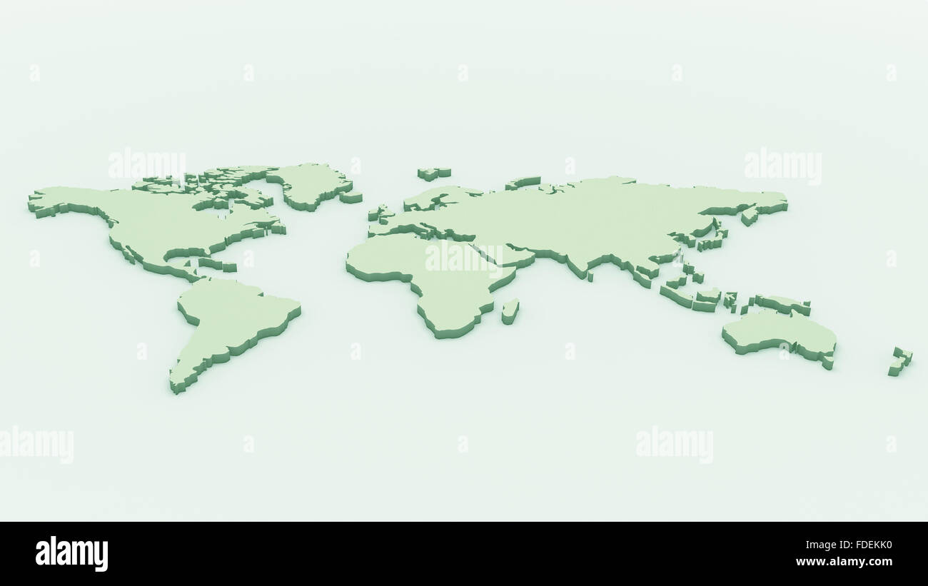 Conceptual image with world map on concrete wall Stock Photo - Alamy