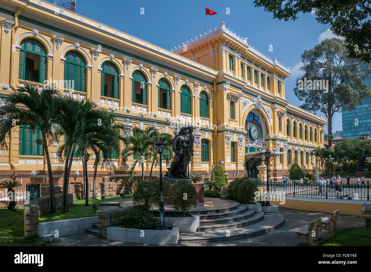 Viet Nam. Vietnam. East Asia. The neo classical Saigon Central Post Office. Ho Chi Minh Ho Chi Minh city. Saigon Stock Photo