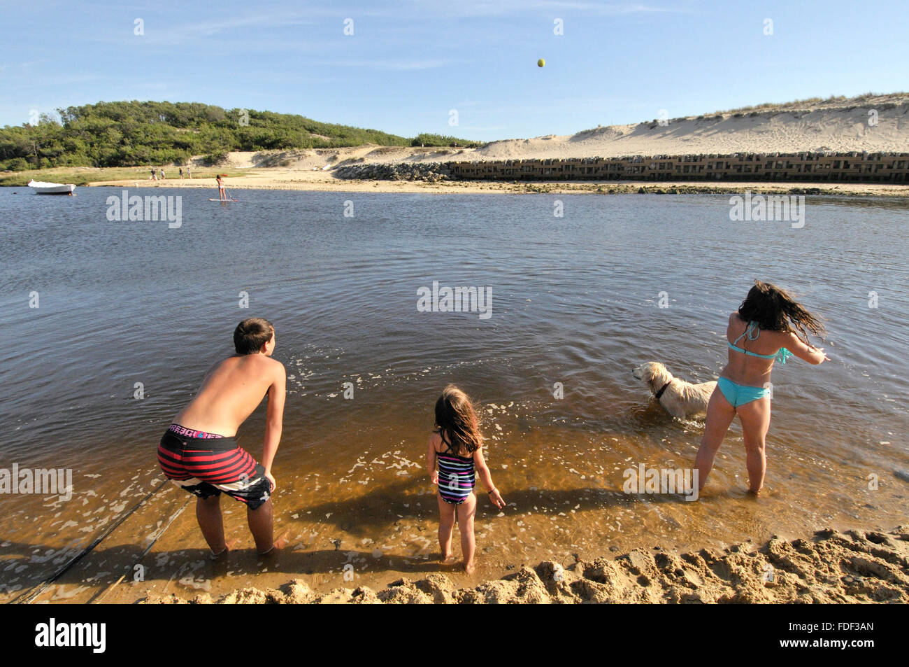 Biscarrosse plage, commune in the Landes department in Aquitaine in southwestern France. Stock Photo