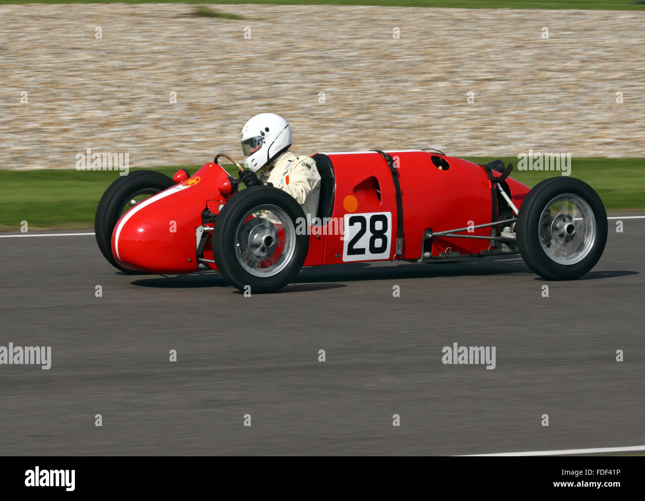 Darrell Woods in a Staride-JAP Mk3 at Goodwood Revival 2015. Earl of March Trophy Stock Photo