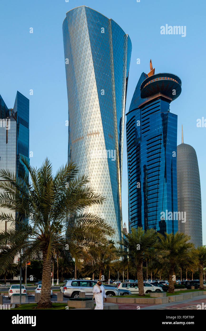 The Al Bidda Tower, The World Trade Center Doha and Burj Doha Taken