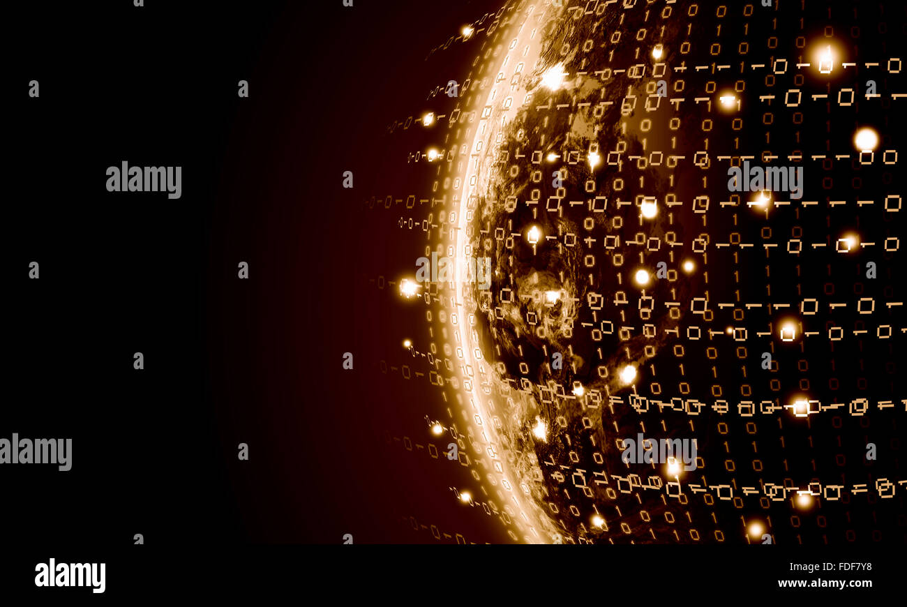 Globalization Orange Orange vivid image of globe. Globalization concept. Elements of this ...