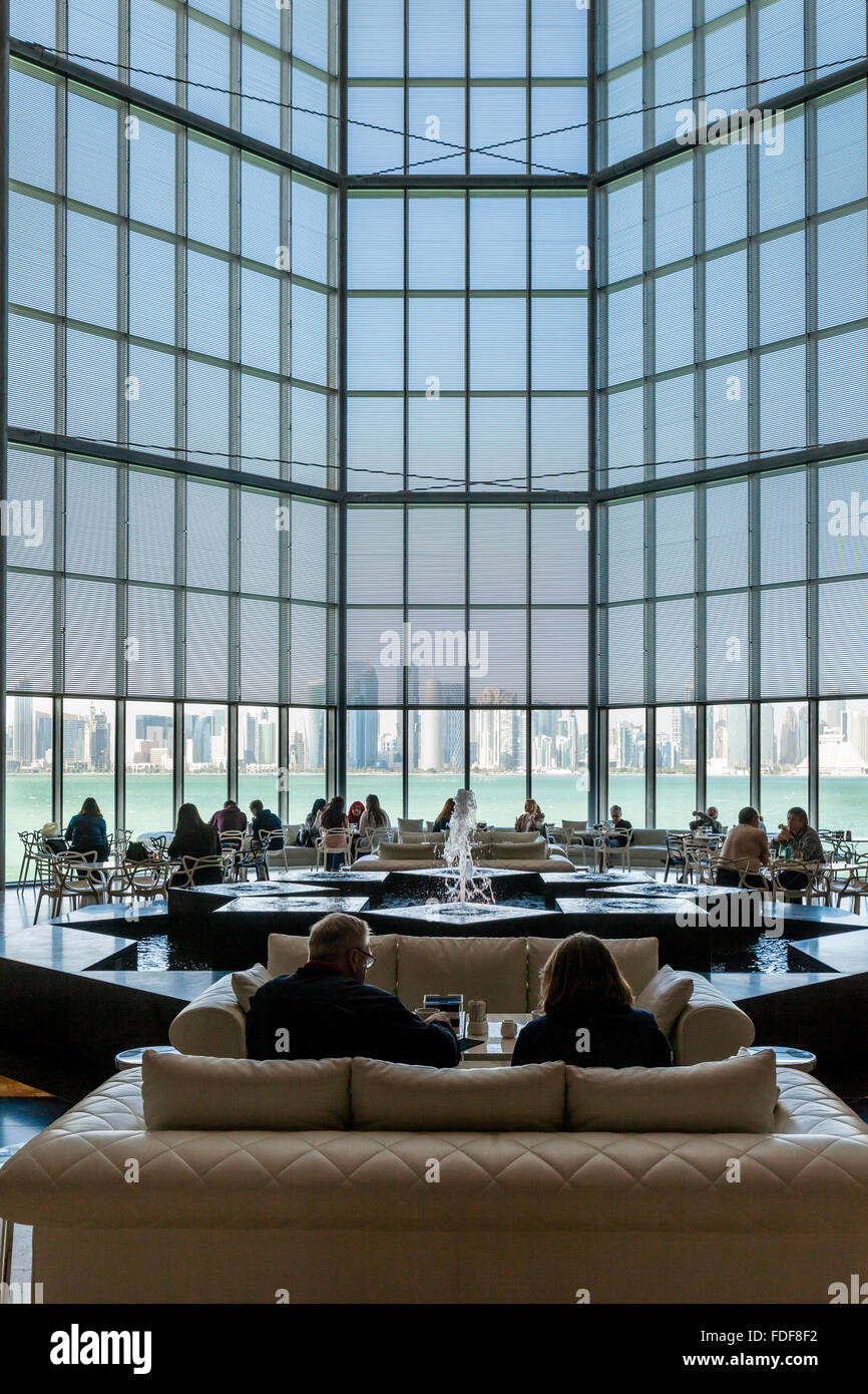 The Cafe/Restaurant In The Museum of Islamic Art With Views Of The Doha
