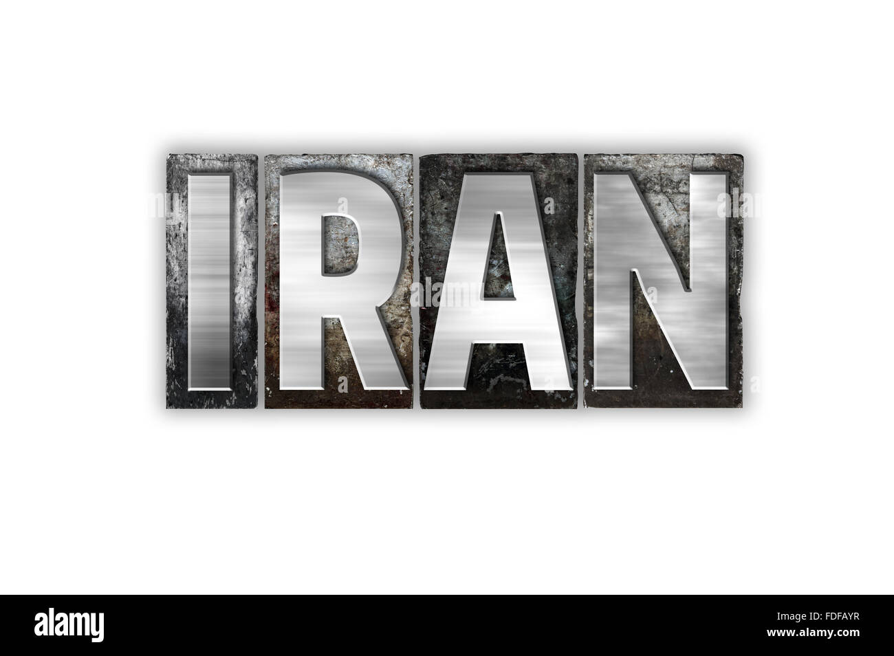 Iran country map Cut Out Stock Images & Pictures - Alamy